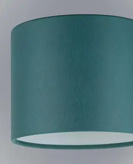 Moderné lampy do obývačky Tienidlo valček 9680 Zelená zemitá D20