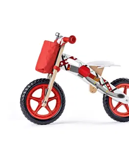 Detské vozítka a príslušenstvo Woody Odrážadlo motorka, červená