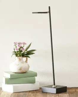 Stolové lampy na písací stôl Freelight Stolná LED lampa Block, stmievateľná. čierna