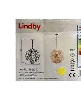 Svietidlá Lindby Lindby - Luster na reťazi NUBALIKA 6xG9/33W/230V 