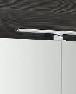 Kúpeľňový nábytok SAPHO - RIWA galérka s LED osvetlením, 81x70x17cm, biela lesk RIW080-0030