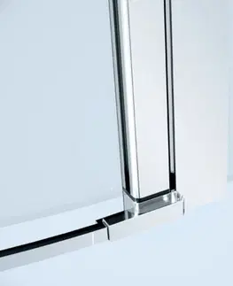 Sprchovacie kúty CERSANIT - Kyvné dvere s pevným poľom MODUO 90x195, pravé, číre sklo S162-006