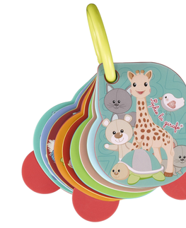 Náučné hračky VULLI - Kartičky s číslami na krúžku žirafa Sophie