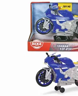 Hračky - autíčka DICKIE - Motocykel Yamaha R1 Wheelie Raiders 26 Cm