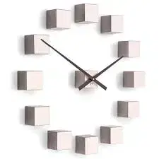 Hodiny Dizajnové nástenné nalepovacie hodiny Future Time FT3000PI PINK