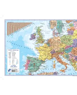 Hračky KARTON PP - Podložka na stôl 60x40 cm, Európa