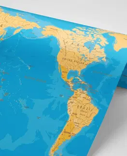 Samolepiace tapety Samolepiaca tapeta mapa sveta v zaujímavom prevedení