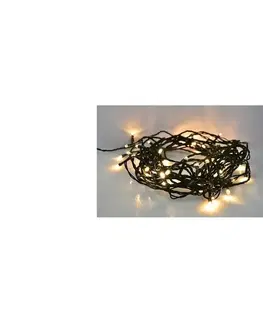 Vianočné osvetlenie  LED vonkajšia vianočná reťaz 200 LED 10m prívod 5m 8 funkcií IP44 teplá biela 1V06-WW