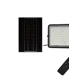 LED osvetlenie  LED Vonkajší solárny reflektor LED/15W/3,2V IP65 4000K čierna + DO 