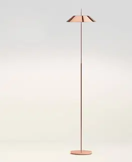 Stojacie lampy Vibia Vibia Mayfair – stojaca LED lampa, meď, lesklá