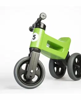 Detské vozítka a príslušenstvo Teddies FUNNY WHEELS Rider Sport zelené 2v1 28/30cm