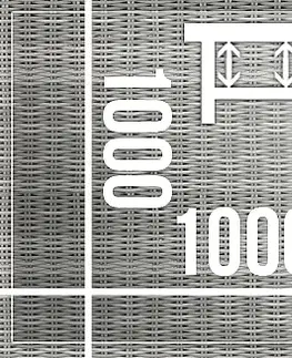 Stolčeky DEOKORK Ratanový stôl výsuvný jedálenský/odkladací 100 x 100 cm BORNEO LUXURY (hnedá)