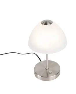 Stolove lampy Dizajnová stolová lampa oceľová stmievateľná vrátane LED - Joya