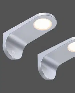Osvetlenie kuchynskej linky Paul Neuhaus Podhľadové LED Amon, súprava 2 kusov, okrúhle