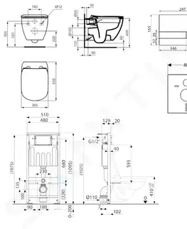 Kúpeľňa Kielle - Genesis Set predstenovej inštalácie, klozetu Tesi a dosky softclose, tlačidlo Gemini l, lesklý chróm SANI11AD1101