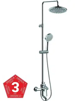 Sprchové sety - povrchová montáž Xena sprchovo-vanovy system s funkcia dažďovej sprchy s mechanickou miešačom