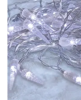 Vianočné dekorácie Brilagi Brilagi - LED Vonkajšia vianočná reťaz 50xLED/8 funkcií/3xAA 8m IP44 studená biela 