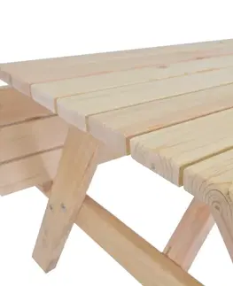 Záhradný pivný set - stôl a lavica Set PIKNIK - 180 cm ROJAPLAST Gaštan