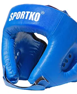 Boxerské prilby Boxerský chránič hlavy SportKO OD1 modrá - M