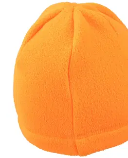 čiapky Detská fleecová čiapka 100 oranžová
