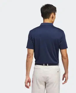 dresy Pánska golfová polokošeľa s krátkym rukávom tmavomodrá