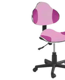 Kancelárske stoličky Signal Kancelárska stolička Q-G2 ružová