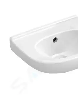 Kúpeľňa VILLEROY & BOCH - O.novo Umývadielko Compact, 360x275 mm, s prepadom, bez otvoru pre batériu, alpská biela 53603601
