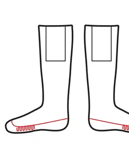 Vyhrievané ponožky a podkolienky Vyhrievané podkolienky Glovii GQ2 čierna - L
