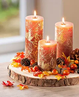 Drobné dekorácie a doplnky Dekoračná sada so sviečkami Jeseň