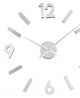 Hodiny Nalepovacie nástenné hodiny Balvi 21212 Numbers Steel 60cm