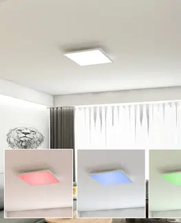 Stropné svietidlá Briloner LED panel Colour 29,5 x 29,5 cm diaľkové ovládanie