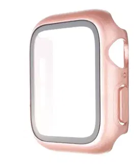 Príslušenstvo k wearables FIXED Pure Plus ochranné puzdro s temperovaným sklom pre Apple Watch 40 mm, ružová