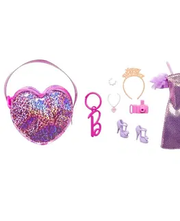 Hračky bábiky MATTEL - Barbie batoh/kabelka s oblečkom a doplnkami, Mix Produktov