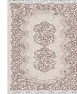 Koberce a koberčeky KONDELA Larimer koberec 180x270 cm krémová