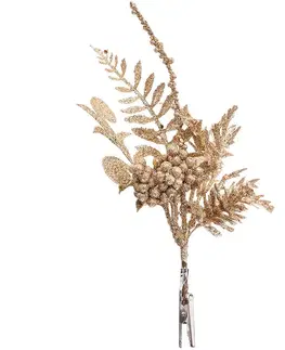 Vianočné dekorácie – do vnútra Ozdoba do kytice zlatá 184400