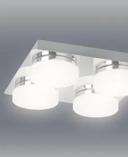 Moderné lampy do obývačky Luster Hilary LED 5664 Chrome/biela LS4