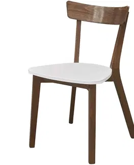 Jedálenské stoličky NABBI Fiente CH jedálenská stolička orech / biela