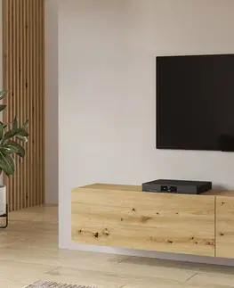 TV stolíky EMMA 40 moderný tv stolík dub artisan/ čierna