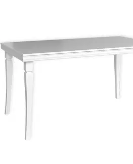 Jedálenské stoly Rozkladací stôl Kora ST 160/203x90cm Biely