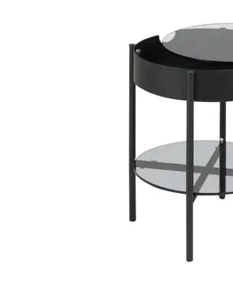 Konferenčné stolíky Dkton Dizajnový odkladací stolík Adolphus, dymová