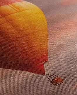 Obrazy zátišie Obraz prelet balónov nad horami