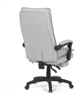 Kancelárske stoličky Kancelárske kreslo s podnožkou KA-Y350 Autronic Svetlosivá