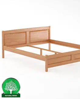 Drevené postele Posteľ borovica LK104–180x200 jelša