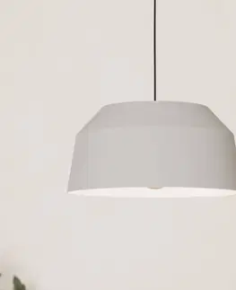 Závesné svietidlá EGLO Závesné svietidlo Contrisa v sivej farbe, jedno svetlo, Ø 38 cm