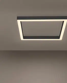 Stropné svietidlá PURE Paul Neuhaus Pure-Lines strop LED štvorec antracit