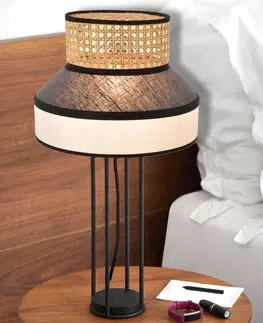 Stolové lampy MARKET SET MARKET SET Singapour stolová lampa, biela/antracit