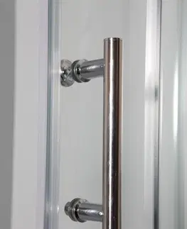 Sprchovacie kúty HOPA - Sprchovací asymetrický kút s vaničkou IBIZA II - Farba rámu zásteny - Hliník chróm, Rozmer A - 120 cm, Rozmer B - 80 cm, Smer zatváranie - Pravé (DX), Výplň - Číre bezpečnostné sklo - 5 mm OLBIBI212P