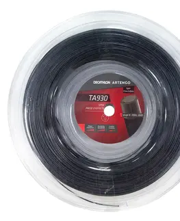 tenis Tenisový výplet TA 930 Spin 1,3 mm z päťuholníkového monovlákna čierny 200 m