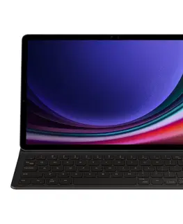 Puzdrá na tablet PC a čítačky ekníh Puzdro Book Cover s klávesnicou pre Samsung Galaxy Tab S9 | S9 FE, čierna