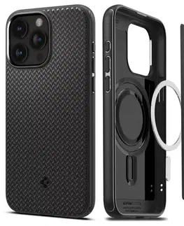 Puzdrá na mobilné telefóny Zadný kryt Spigen Mag Armor MagSafe pre Apple iPhone 15 Pro Max, čierna ACS06597